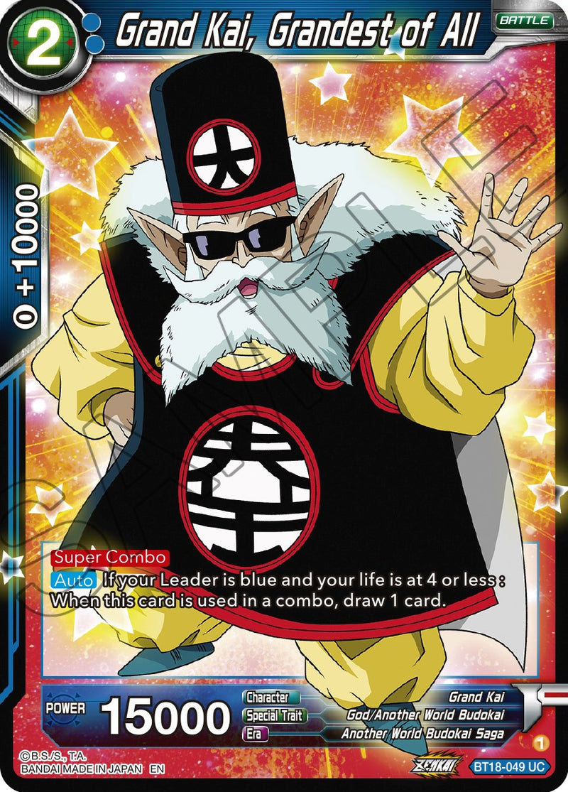 Grand Kai, Grandest of All (BT18-049) [Dawn of the Z-Legends] Dragon Ball Super