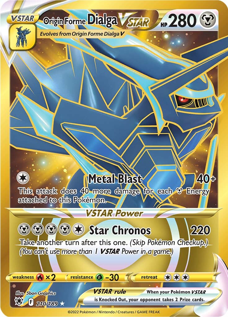 Origin Forme Dialga VSTAR (210/189) [Sword & Shield: Astral Radiance] Pokémon