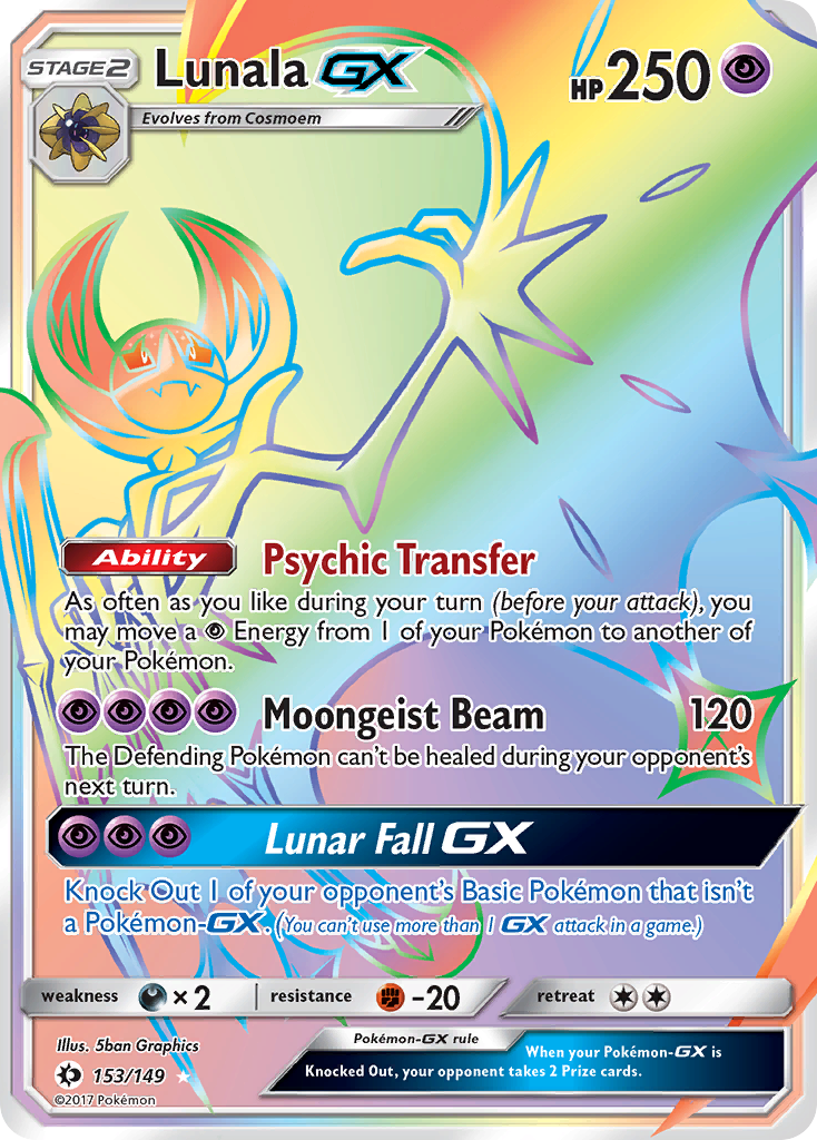 Lunala GX (153/149) [Sun & Moon: Base Set] Pokémon