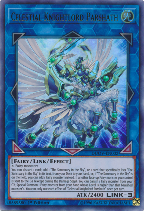 Celestial Knightlord Parshath [DUOV-EN002] Ultra Rare Yu-Gi-Oh!