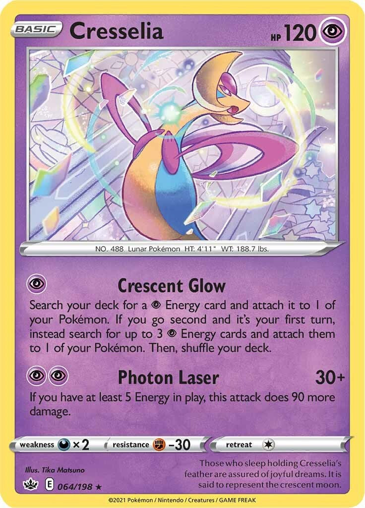 Cresselia (064/198) (Theme Deck Exclusive) [Sword & Shield: Chilling Reign] Pokémon