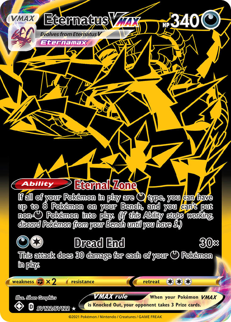 Eternatus VMAX (SV122/SV122) [Sword & Shield: Shining Fates] Pokémon