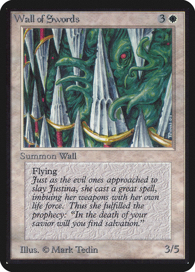 Wall of Swords [Alpha Edition] Magic: The Gathering