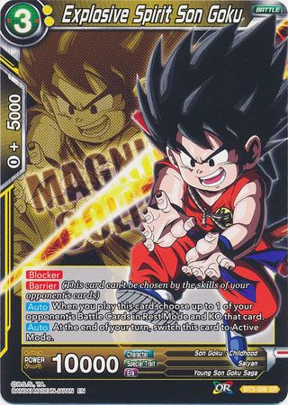 Explosive Spirit Son Goku (BT3-088) [Magnificent Collection Forsaken Warrior] Dragon Ball Super