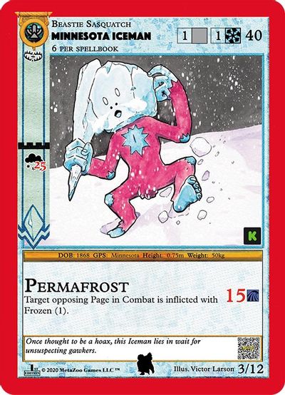 Minnesota Iceman (Kickstarter Edition) [Alpha Iceman Starter Deck] Metazoo