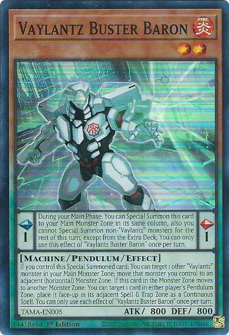 Vaylantz Buster Baron [TAMA-EN005] Super Rare Yu-Gi-Oh!