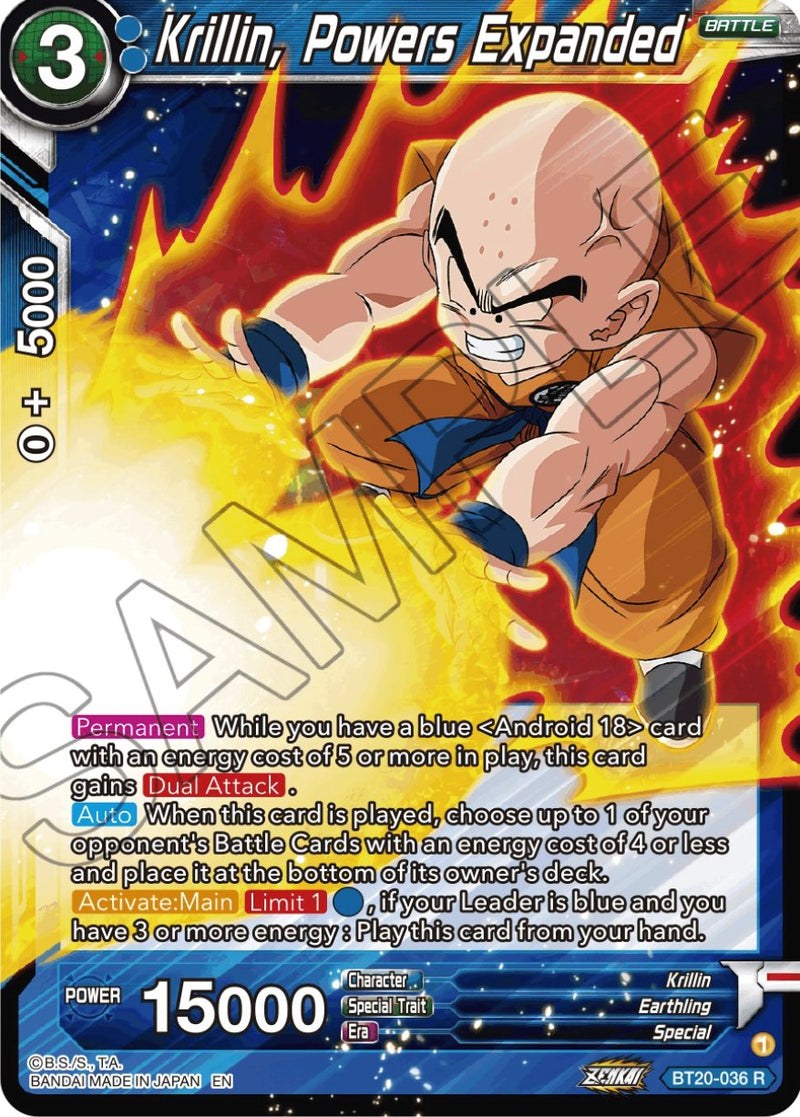 Krillin, Powers Expanded (BT20-036) [Power Absorbed] Dragon Ball Super