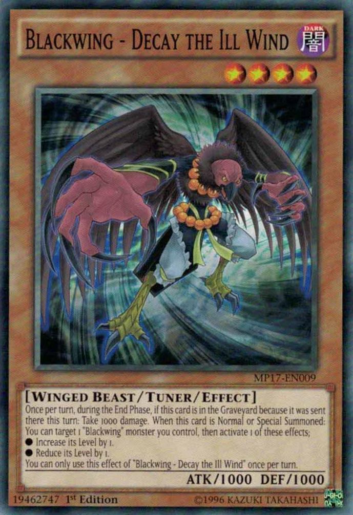 Blackwing - Decay the Ill Wind [MP17-EN009] Common Yu-Gi-Oh!