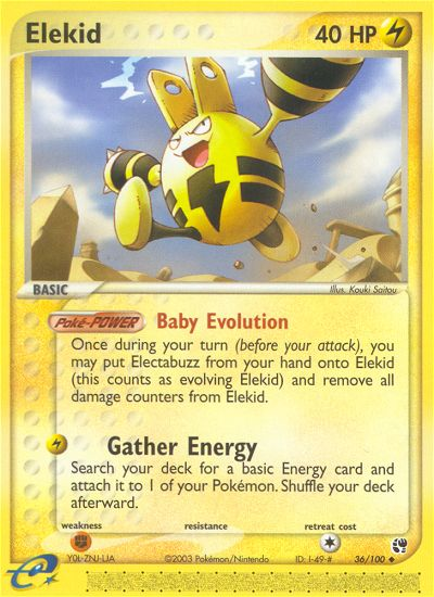 Elekid (36/100) [EX: Sandstorm] Pokémon