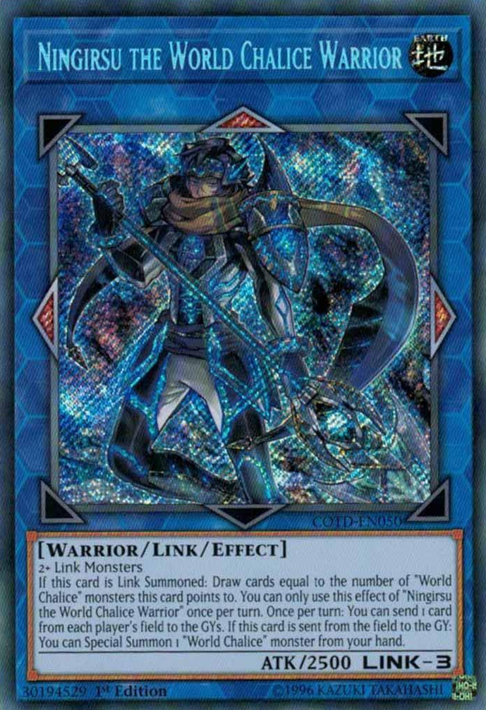 Ningirsu the World Chalice Warrior [COTD-EN050] Secret Rare Yu-Gi-Oh!