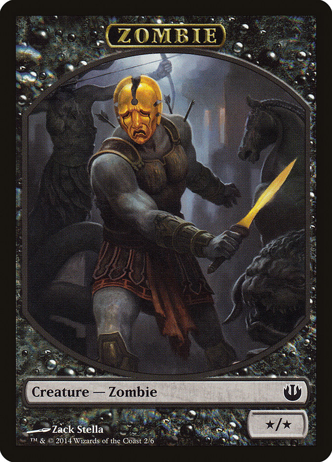 Zombie Token [Journey into Nyx Tokens] Magic: The Gathering