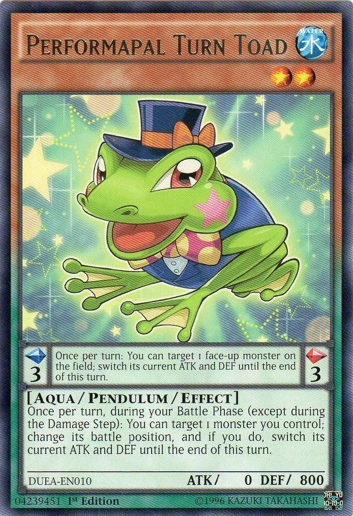 Performapal Turn Toad [DUEA-EN010] Rare Yu-Gi-Oh!