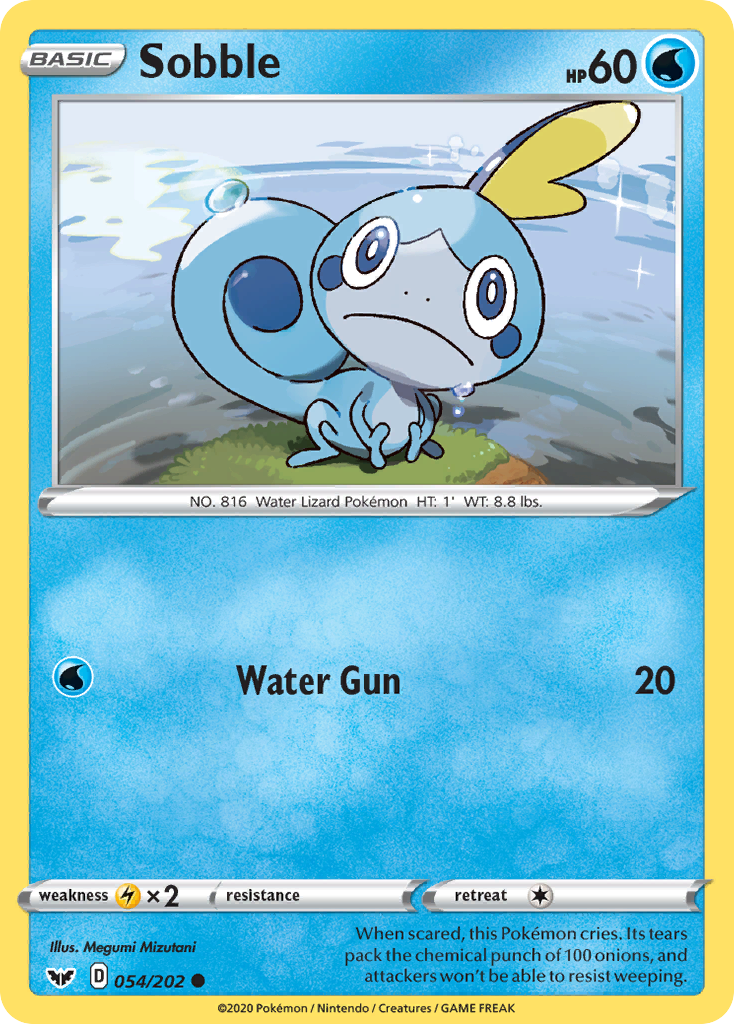 Sobble (054/202) [Sword & Shield: Base Set] Pokémon