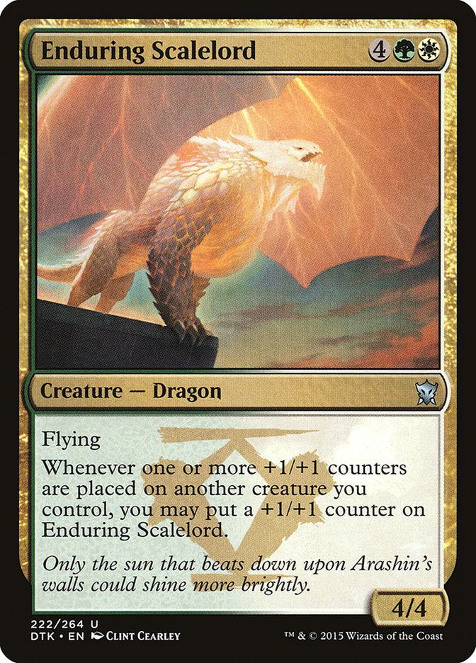 Enduring Scalelord [Dragons of Tarkir] Magic: The Gathering