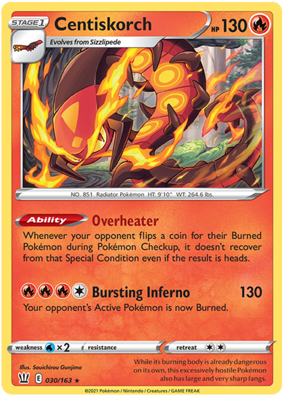 Centiskorch (030/163) [Sword & Shield: Battle Styles] Pokémon