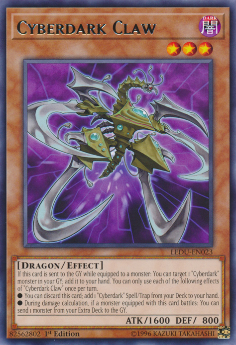 Cyberdark Claw [LEDU-EN023] Rare Yu-Gi-Oh!