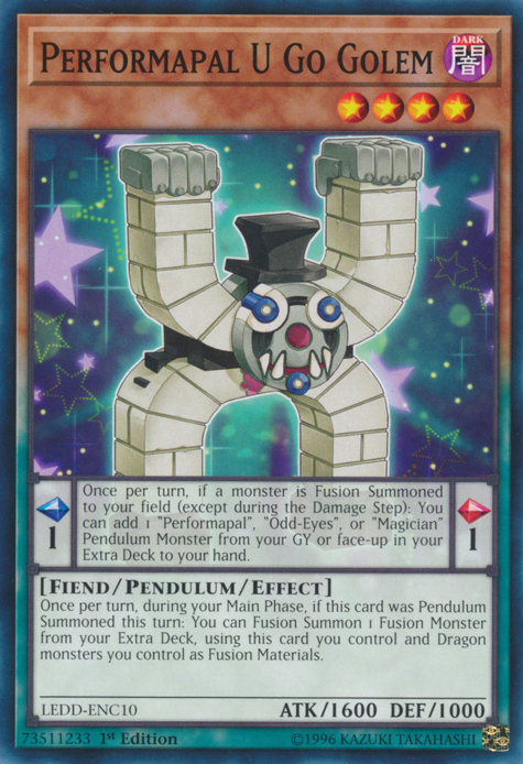 Performapal U Go Golem [LEDD-ENC10] Common Yu-Gi-Oh!