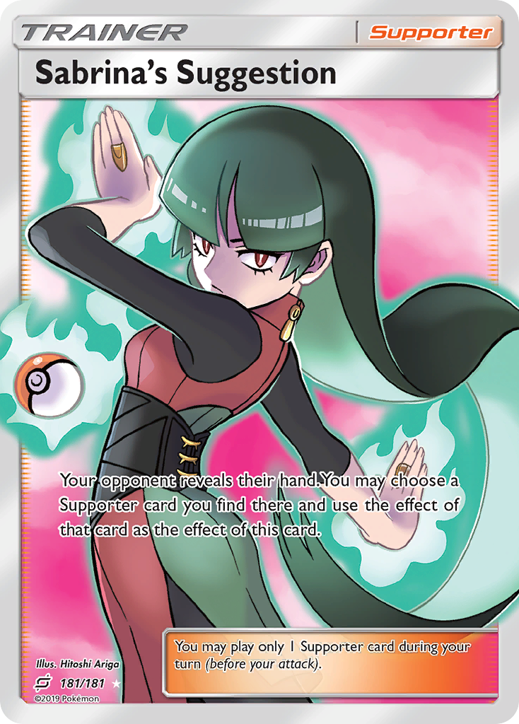 Sabrina's Suggestion (181/181) [Sun & Moon: Team Up] Pokémon
