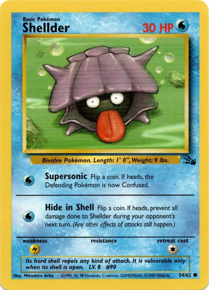 Shellder (54/62) [Fossil Unlimited] Pokémon