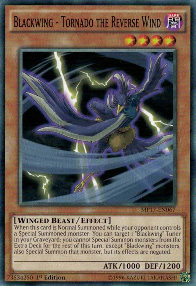 Blackwing - Tornado the Reverse Wind [MP17-EN067] Common Yu-Gi-Oh!