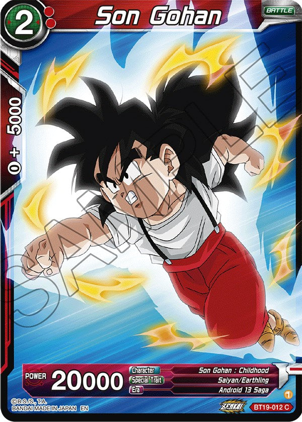 Son Gohan (BT19-012) [Fighter's Ambition] Dragon Ball Super