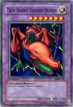 Twin-Headed Thunder Dragon [MRD-120] Super Rare Yu-Gi-Oh!