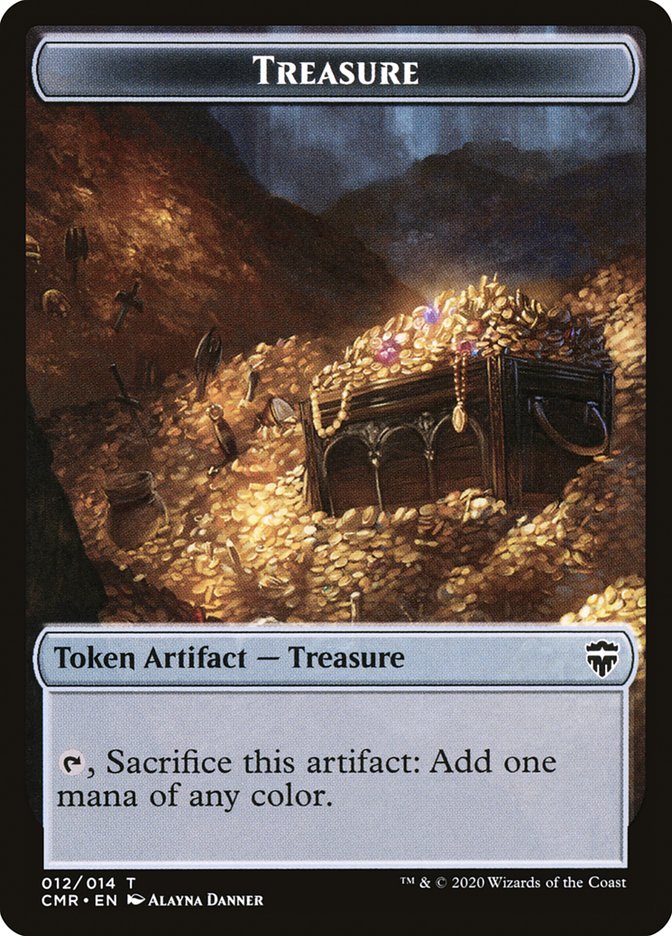 Treasure Token [Commander Legends Tokens] Magic: The Gathering