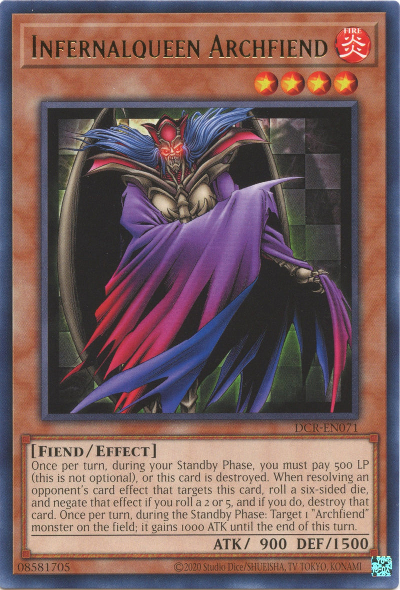 Infernalqueen Archfiend (25th Anniversary) [DCR-EN071] Rare Yu-Gi-Oh!