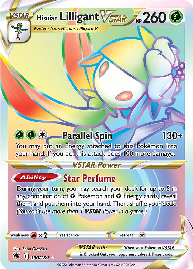 Hisuian Lilligant VSTAR (190/189) [Sword & Shield: Astral Radiance] Pokémon