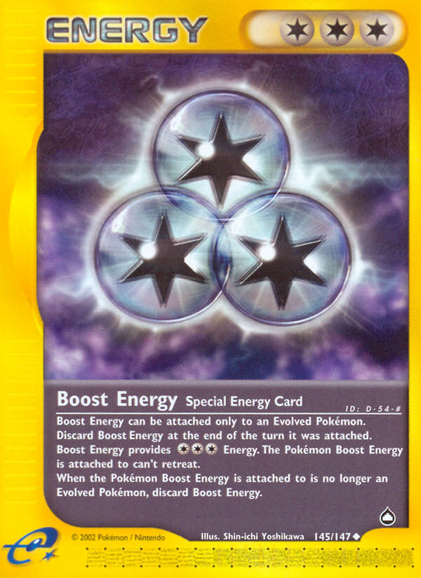 Boost Energy (145/147) [Aquapolis] Pokémon