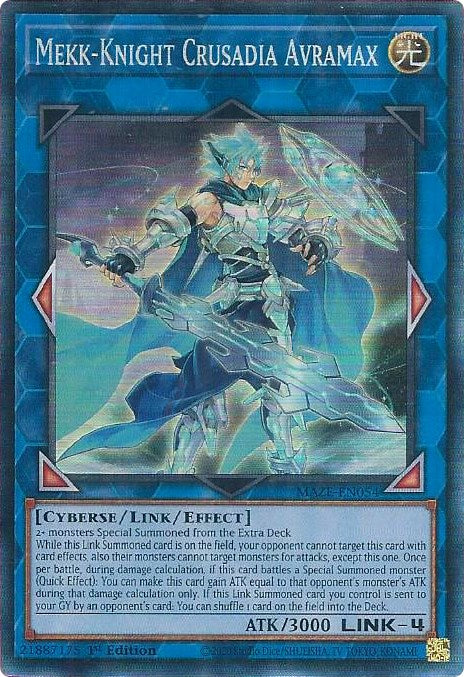 Mekk-Knight Crusadia Avramax [MAZE-EN054] Collector's Rare Yu-Gi-Oh!