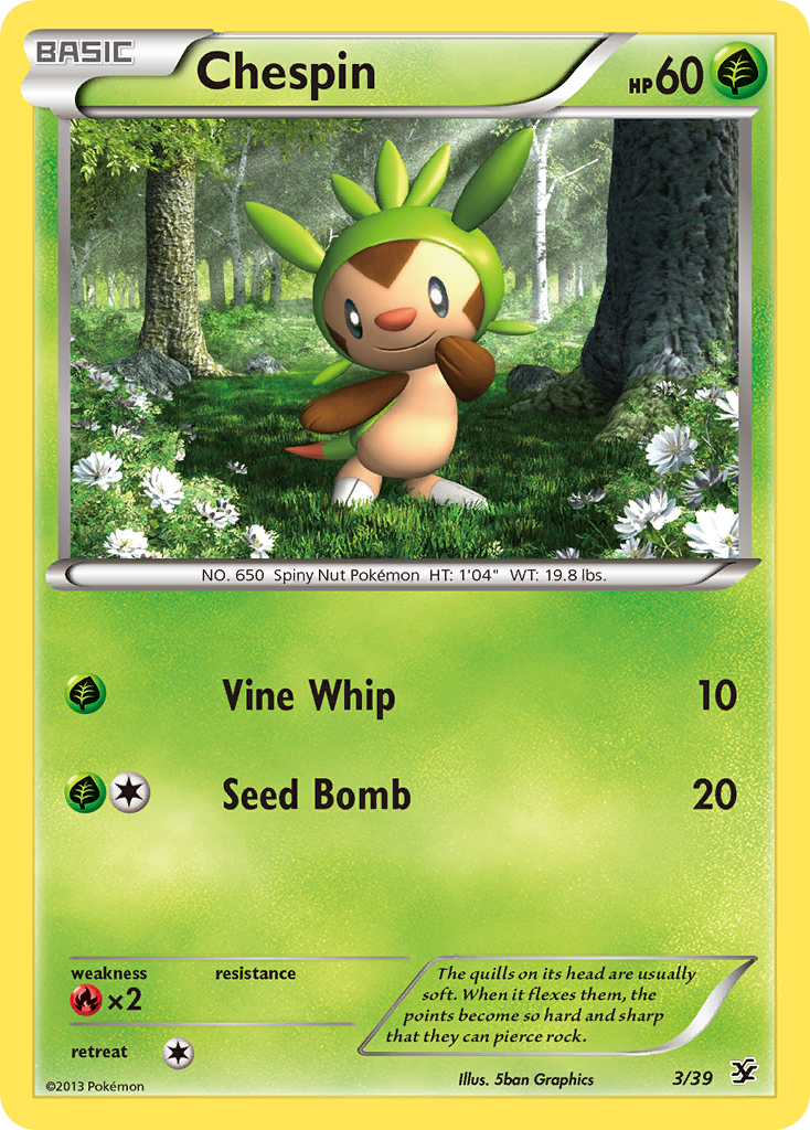 Chespin (3/39) [XY: Kalos Starter Set] Pokémon