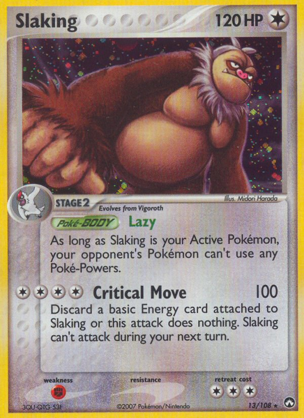 Slaking (13/108) [EX: Power Keepers] Pokémon