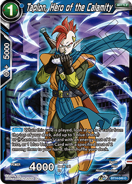 Tapion, Hero of the Calamity (BT14-049) [Cross Spirits] Dragon Ball Super
