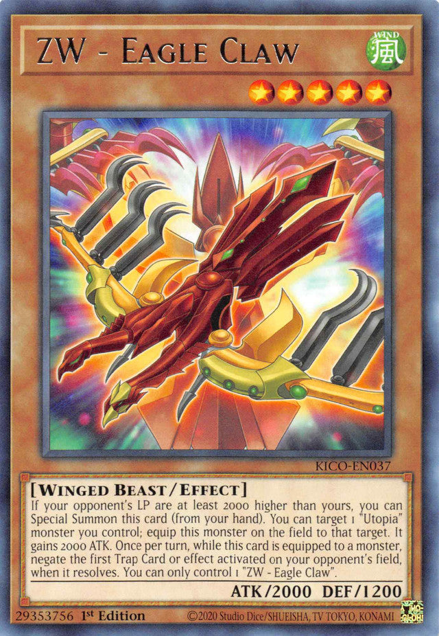 ZW - Eagle Claw [KICO-EN037] Rare Yu-Gi-Oh!