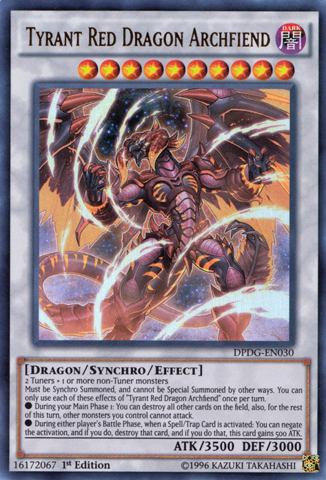 Tyrant Red Dragon Archfiend [DPDG-EN030] Ultra Rare Yu-Gi-Oh!