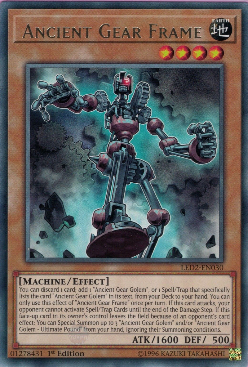 Ancient Gear Frame [LED2-EN030] Rare Yu-Gi-Oh!