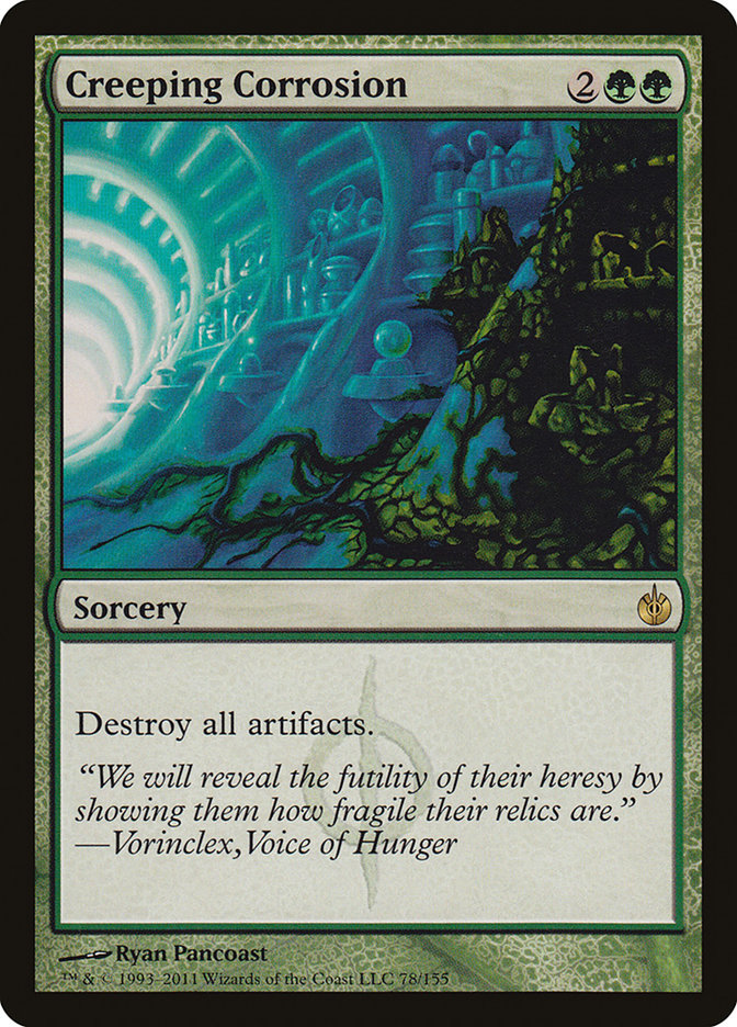 Creeping Corrosion [Mirrodin Besieged] Magic: The Gathering