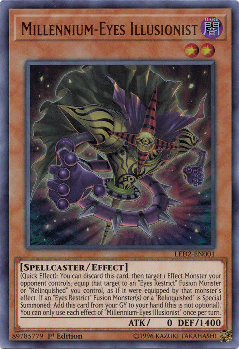 Millennium-Eyes Illusionist [LED2-EN001] Ultra Rare Yu-Gi-Oh!