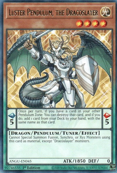 Luster Pendulum, the Dracoslayer (Rare) [ANGU-EN045] Rare Yu-Gi-Oh!