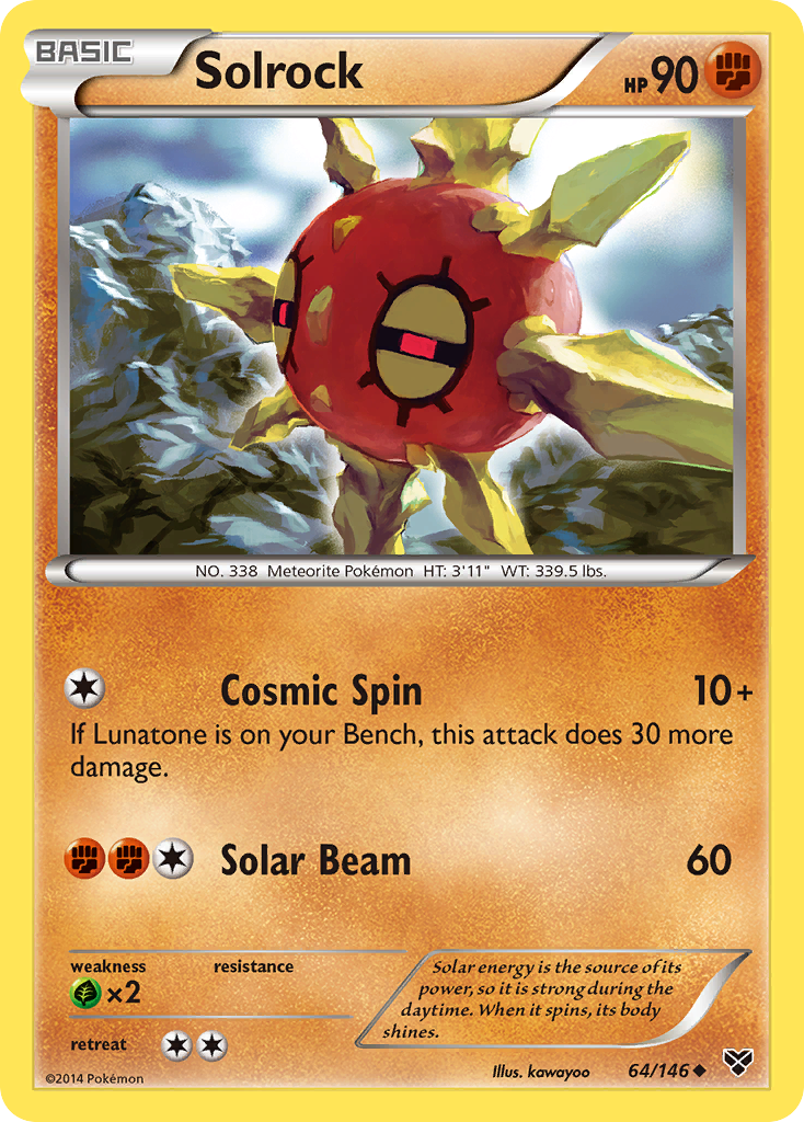 Solrock (64/146) [XY: Base Set] Pokémon