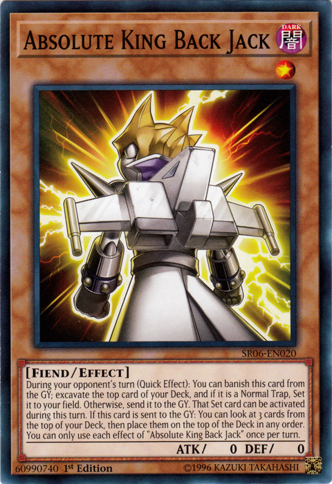 Absolute King Back Jack [SR06-EN020] Common Yu-Gi-Oh!