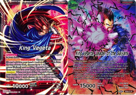 King Vegeta // King Vegeta, Leader of the Saiyans (SD9-01) [Assault of the Saiyans] Dragon Ball Super