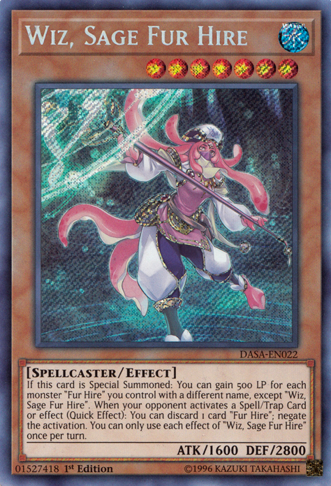 Wiz, Sage Fur Hire [DASA-EN022] Secret Rare Yu-Gi-Oh!