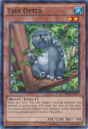 Tree Otter [BP03-EN062] Shatterfoil Rare Yu-Gi-Oh!
