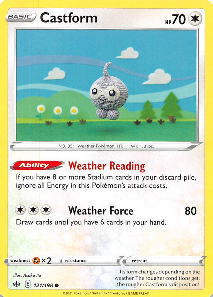 Castform (121/198) [Sword & Shield: Chilling Reign] Pokémon