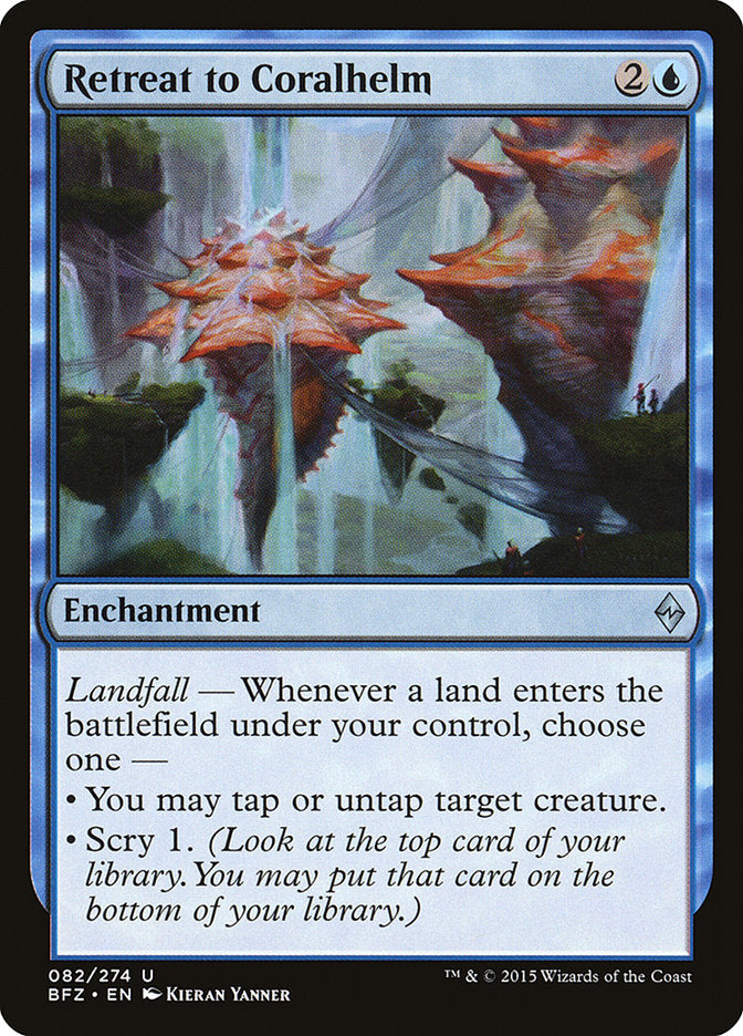 Retreat to Coralhelm [Battle for Zendikar] Magic: The Gathering