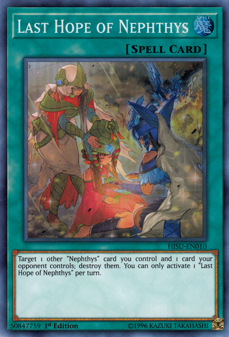 Last Hope of Nephthys [HISU-EN010] Super Rare Yu-Gi-Oh!