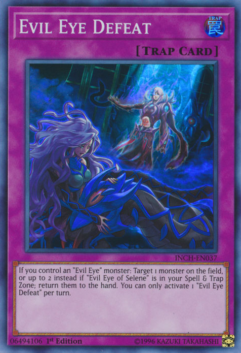 Evil Eye Defeat [INCH-EN037] Super Rare Yu-Gi-Oh!