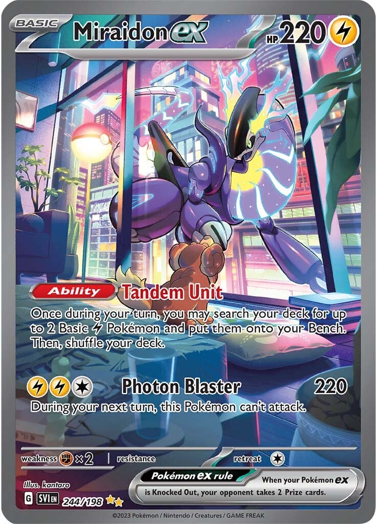 Miraidon ex (244/198) [Scarlet & Violet: Base Set] Pokémon